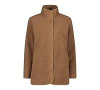 CMP - Giacca lunga da donna in pile teddy Highloft, Malto, 44