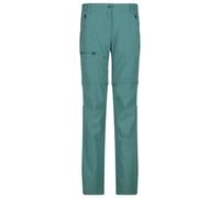 CMP - Women's 4-Way Stretch Zip Off Pant - Pantaloni zip off 36 turchese