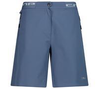 CMP - Women's Free Bike Stretch Bermuda + Mesh Underwear - Pantaloni da ciclismo 34 blu