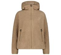 CMP - Women's Jacket Fix Hood Bonded Teddy - Giacca in pile 50 beige