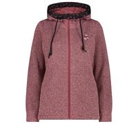CMP - Women's Jacket Fix Hood Jacquard Knitted 35H1656 - Giacca in pile 42 marrone