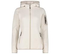 CMP - Women's Jacket Fix Hood Jacquard Knitted 3H19826 - Giacca in pile 34 beige/bianco