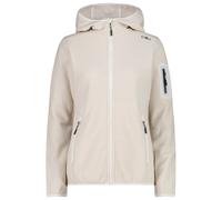 CMP - Women's Jacket Fix Hood Jacquard Knitted 3H19826 - Giacca in pile 36 b co gesso / vaniglia