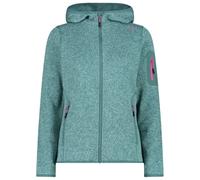 CMP - Women's Jacket Fix Hood Jacquard Knitted 3H19826 - Giacca in pile 36 turchese
