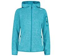 CMP - Women's Jacket Fix Hood Jacquard Knitted 3H19826 - Giacca in pile 40 turchese
