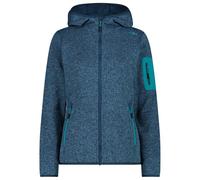 CMP - Women's Jacket Fix Hood Jacquard Knitted 3H19826 - Giacca in pile 48 blu