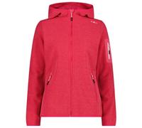CMP - Women's Jacket Fix Hood Jacquard Knitted 3H19826 - Giacca in pile 48 rosso