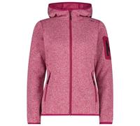 CMP - Women's Jacket Fix Hood Jacquard Knitted 3H19826 - Giacca in pile 50 fuchsia