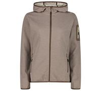 CMP - Women's Jacket Fix Hood with Sleeve Pocket - Giacca in pile 44 marrone
