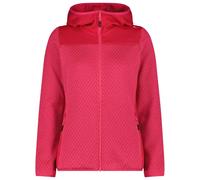 CMP - Women's Jacquard Knit Jacket Fix Hood - Giacca in pile 34 rosso/fuchsia