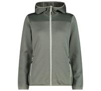 CMP - Women's Jacquard Knit Jacket Fix Hood - Giacca in pile 38 grigio
