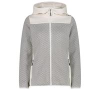 CMP - Women's Jacquard Knit Jacket Fix Hood - Giacca in pile 46 grigio