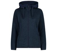 CMP - Women's Jacquard Knitted Jacket Fix Hood - Giacca in pile 34 blu