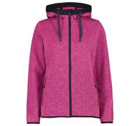 CMP - Women's Jacquard Knitted Jacket Fix Hood - Giacca in pile 38 fuchsia