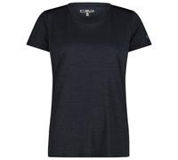CMP - Women's Jacquard S/S T-Shirt - Maglia funzionale 36 nero/blu