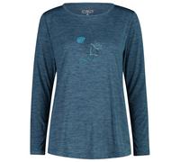 CMP - Women's Light Melange L/S T-Shirt - Maglia funzionale 34 blu