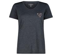 CMP - Women's Light Melange T-Shirt - Maglia funzionale 36 blu