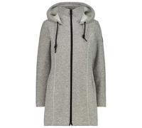 CMP - Women's Parka Fix Hood Bonded Knitted w. Fur - Giacca in pile 34 grigio