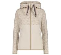 CMP - Women's Printed Stretch Jacket Fix Hood - Giacca in pile 46 beige