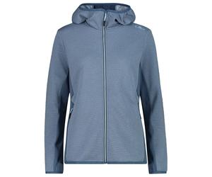 CMP - Women's Striped Jacquard Jacket Fix Hood - Giacca in pile 38 grigio