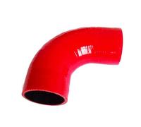 CMS 90-ID57 - Accoppiatore per tubo flessibile in silicone a gomito a 90 gradi, ID 57 mm, per tubo di aspirazione diretta universale turbo intercooler, rinforzato, 4 strati, 5,4 mm (rosso, 90-ID57)