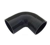 CMS, Accoppiatore per tubo flessibile a gomito a 90 gradi, in silicone, ID 80 mm, per tubo di aspirazione diretta universale turbo intercooler, rinforzato, a 4 strati, 5,4 mm (nero, 90-ID80)