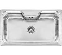 CM Lavello Cucina 1 Vasca in Acciaio Inox 86 x 51 cm - 011743.X1.01.2018