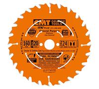 CMT 271.160.24H Lama Circolare Itk-Plus per Taglio Lungo e Traverso Vena, Arancio