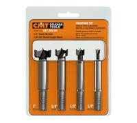 CMT 537.000.04 - Valigetta di 4 punte tipo forstner s = 3/8 "d = 1/4" _1 / 2 "_3 / 4" _1 "dx, Nero