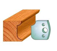CMT 690.175 - COPPIA COLTELLI SP 40x4mm CON RAGGI CONCAVI-CONVESSI R10mm