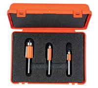 CMT 806.001.11 - Estuche 3 fresas para refundir hm s=6.35 d=9.5-19