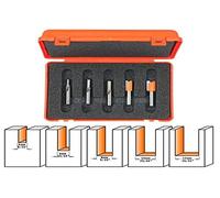 CMT 900.005.01 SET 5 FRESE A TAGLIENTI DIRITTI HW S=8 D=4-6-8-10-12mm DX