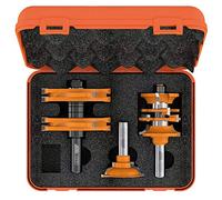 CMT 900.527.11 Set di 3 frese profilate per porte, Attacco S=12mm