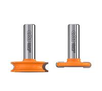 CMT Orange Tools Set di 2 frese per giunzioni snodabili 955.701 HW - s=12 d=38.1 r=3.17 dx