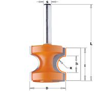 CMT Orange Tools - Fresa a mezzo tondo concava Cod. 754-854-954 S=8 D=25.4 R=4.8