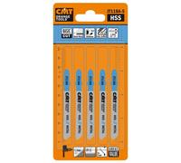 CMT JT118A-5 Set di 5 Lame per Seghetti Alternativi per Metallo, Blu/Grigio