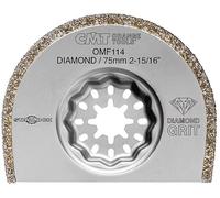 CMT OMF114-X5 Lame segmentate 75mm extra-long life con rivestimento diamantato per muratura, 5 pz