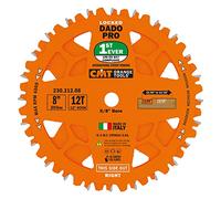 CMT ORANGE TOOLS 230.312.08 DADO - Set di lame per sega HW D=8" B=5/8" Z12 FTG+ATB PTFE arancione