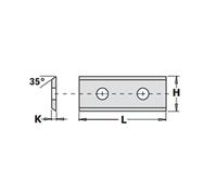 CMT Orange Tools 790,500.00-2-Lama hw hc tagli 35° 50 x 12 x 1,5 - 1 Confezione da 10 pezzi