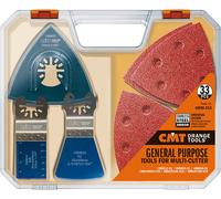 CMT Orange Tools Set 33 pz OMM-X33 - Lame e accessori per utensili multifunzione, attacco universale