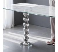 CMYAOYC Gambe da Tavolo in Acrilico a Forma di Zucca - Supporto di Tavolo Trasparente Moderno per Piano di Lavoro Pesante, Tavolo da Pranzo, Isola Cucina, Bancone Del Bar, Scrivania(8x60cm/3x24inch)