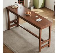 CMYAOYC Lungo Tavolo da Pranzo da Cucina in Stile Campagna in Legno Massivo per 4-8 Persone, Tavolo Consolle Rustico dietro il Divano, Ingresso e Soggiorno(Brown,140x60cm)