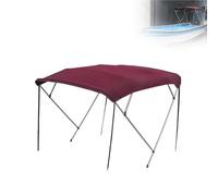 CMYAOYC Tendalino Barca 4 Archi, Telo Parasole in 900D, Coperture per Barca Tendalino Impermeabile per Gommoni, Telaio in Alluminio da 25 mm con Accessori di Montaggio(190-210CM/74-83)