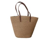 CMZYBBD Borsa da Spiaggia A Tracolla in Tessuto Donna - Estiva, Intrecciata Casual E Versatile per Viaggi, Pendolarismo Vacanze-Marrone