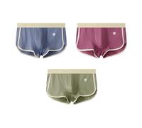 CMZYBBD Boxer Uomo Confezione da 3 Boxer da Uomo Slim Fit A Vita Media - Intimo Sportivo Morbido, Traspirante E Ampio per Il Massimo Comfort-e-m