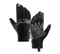 CMZYBBD Guanti Moto Invernali Guanti da Moto per L'autunno E l'inverno All'aperto - Guanti Interi Touch Screen, Antivento E Idrorepellenti per Ciclismo E Equitazione-Nero-XL