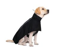 CMZYBBD Impermeabile Cane Cane Impermeabile con Cappuccio Poncho Cane da Pioggia Riflettente Giacca da Pioggia Riflettente Pet Collare Abiti Impermeabili per Cani di Grande Grande-nero-4xl