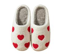 CMZYBBD Pantofole Donna Pantofole da Donna alla Moda con Cuore, Divertenti, con Amore, per Regalo, Morbide, Comode, da Camera, da Donna, da Casa-un-42 43