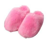 CMZYBBD Pantofole Donna Slifor di Peluche Autunnali E Invernali Femminili - Pantofole da Interno Calde E Non Slittanti per Accoglienti Pantofole da Donna-pink-a-46 47 EU