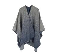 CMZYBBD Sciarpa Donna Scialli da Donna - Scialli Oversize Leggeri Reversibili Invernali, Stole Calde, Cardigan A Coperta, Poncho Lunghi A Mantello-blu-130-155 Cm